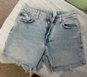 Distressed Cutoff Jean Shorts Blue Size 4 thumbnail 1