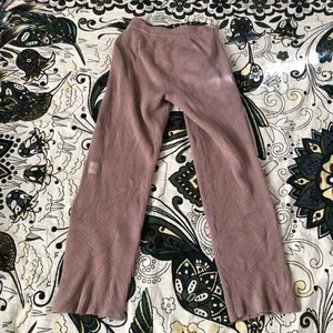 Alo Yoga Domain Rib Knit Sweatpant Gravel S thumbnail 13