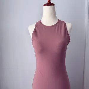 lululemon Align Dress in Mauve Pink Maxi with Slit Size 4 Get Going Slim Fit thumbnail 4