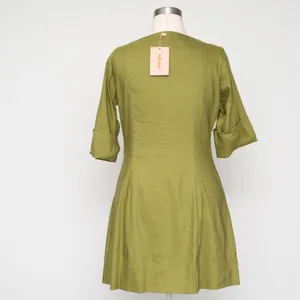 CULT GAIA - Alexandra Linen Blend‎ Cutout Sheath Dress thumbnail 3