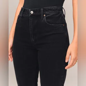 Abercrombie & Fitch Curve Love High Rise Skinny Jean in Black Size 16 (33) thumbnail 5