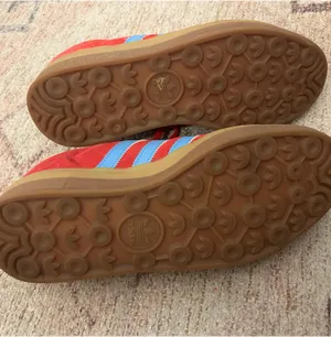 Red and blue adidas gazelle  thumbnail 3