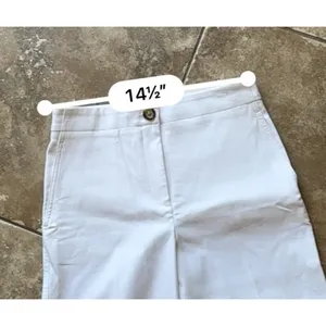 Ann Taylor Wide Leg Crop Jeans Women's 6P Petite White High Rise NWT thumbnail 6