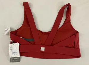 Vuori NWT Stride Bra Strappy Support Sports Bra Poppy Red Size L thumbnail 1