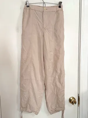 VUORI Coastline Milkweed Cream Pants 100% Lyocell Size Small LIKE NEW Small thumbnail 5
