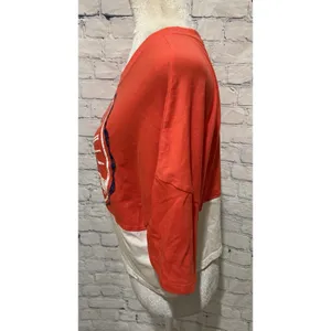 Fanatics Branded Women's Red/White Philadelphia Phillies Crop Tee Large thumbnail 2