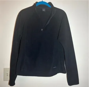 Patagonia Capilene 1/4 Zip Fleece Pullover Black Size L thumbnail 1