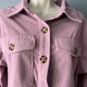 Pink Corduroy Button thumbnail 3