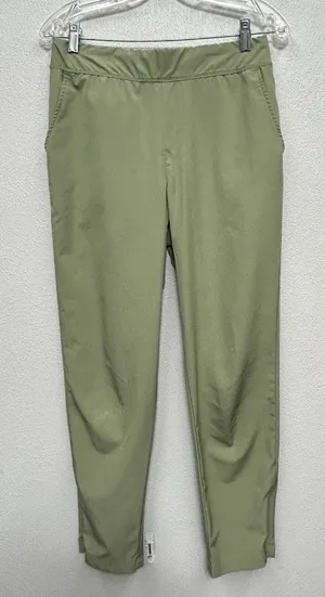 Tommy Bahama Golf Women’s Pants Medium Green Active Pull On Ankle Zip Athleisure thumbnail 1