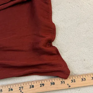 Zara Terracotta Orange Flowy Wide Leg Silky Satin Stretchy Pants Size Medium thumbnail 8