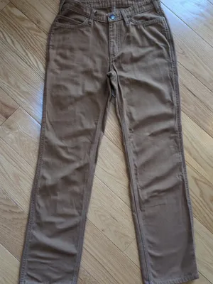 Carhartt SALES SAMPLE Womens Sz 4 Brown Canvas Carpenter Work Pants Pima Nylon thumbnail 1