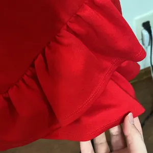 Lulus Sealed With a Kiss Red Ruffled Bodycon Dress in red size M thumbnail 8