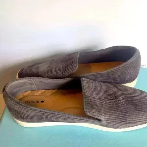 Birdies The Swift Women's Size 9.5 Charcoal Gray Corduroy‎ Slippers Shoes New thumbnail 4