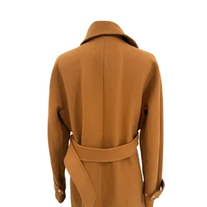 J.Crew‎ Melton Wool Belted Moto Trench Coat Italian Wool Camel Brown Size 12 thumbnail 9