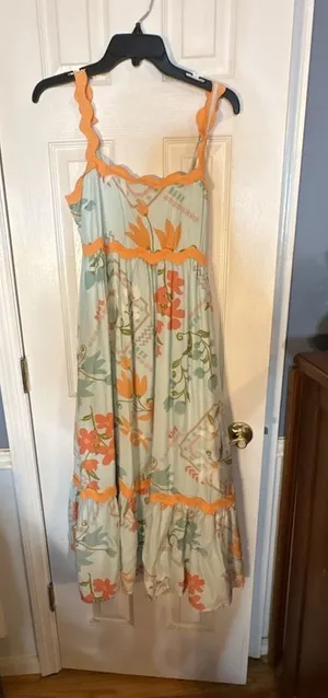 Blu Pepper Floral Midi Dress Size M thumbnail 1