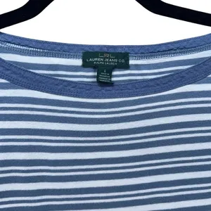 Lauren Ralph Lauren Striped Top Blue‎ Large thumbnail 3