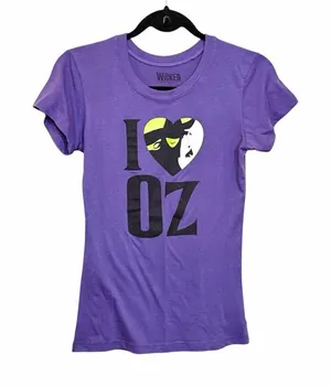 Wicked Musical "I Heart Oz" Purple Graphic T-Shirt Sz S NWOT thumbnail 1