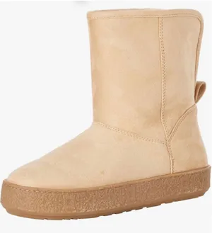 NEW Amazon Essentials Faux Fur Lined Shearling Boots Pull thumbnail 1