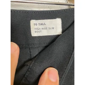 Gap High Rise Slim Boot Pants Women 10 Tall Black NWT Stretch Workwear thumbnail 4