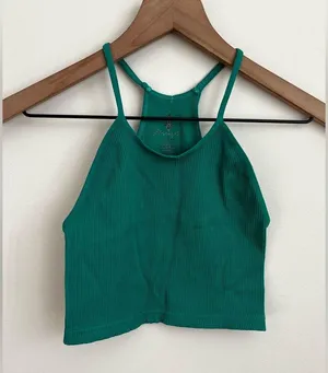 Free People movement Happiness Runs Crop Tank Green emerald XS S thumbnail 4
