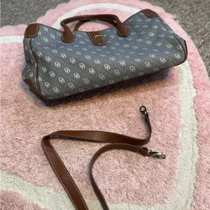 Dooney & Bourke Brown and Blue Tote thumbnail 5