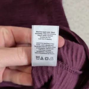 Coldwater Creek Purple Ribbed Knit Long Sleeve Scoop Neck Top XL 601984 thumbnail 6