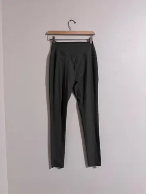 Gymshark Olive Ribbed High-Waist Leggings thumbnail 4