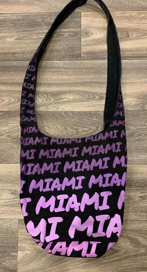 MIAMI Purple Arkash Beach Shoulder/ Crossbody Bag thumbnail 1