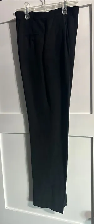 Classiques Entier silk And Linen lined Black Dress Trousers thumbnail 1
