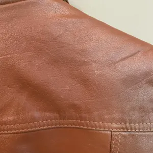 Vero Moda Button Leather Jacket Brown Size‎ Medium thumbnail 9