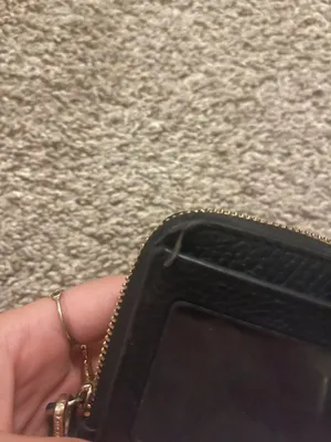 Kate Spade Wristlet Wallet Black Leather thumbnail 4