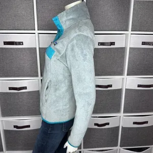 Patagonia Re-Tool Snap T Fleece Pullover Gray Teal Quarter Snap Kangaroo Pocket thumbnail 10