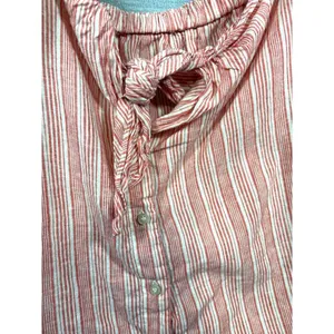 Free‎ People Hello There Beautiful Off Shoulder Striped Top Linen Blend thumbnail 5