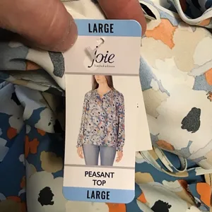 Joie Limited Edition Floral Fields Peasant Top Large NWT thumbnail 4