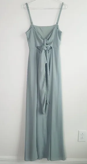 Show Me Your MuMu Lauren Tie Maxi Dress Crisp Bridesmaid Dress thumbnail 6