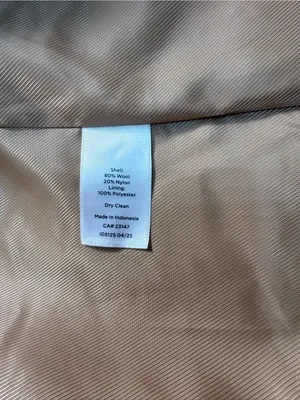Talbots Wool Blend Camel Double-Breasted Peacoat thumbnail 6