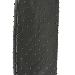 Vtg‎ Black Beaded Satin Evening Clutch Micro Bead Flowers Snap Close Hong Kong thumbnail 5