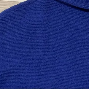 Free People Ottoman Slouchy Ribbed Mock Neck Sweater Tunic Blue Women’s Medium thumbnail 5