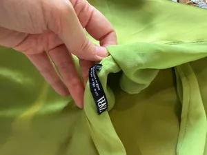 Zara Satin Halter Maxi Dress thumbnail 6