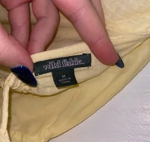 NWOT Light Yellow Puff Sleeve Maiden Dress thumbnail 3