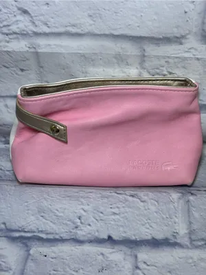 LACOSTE COSMETICS MakeUp Bag Pouch Vintage Pink Perfumes thumbnail 2