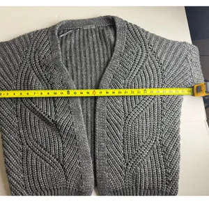 Elsamanda Gray Blend Cardigan - L Alpaca and Wool thumbnail 6
