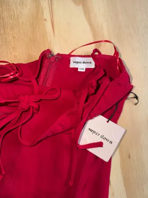 - [ ] Super down red dress woman’s size XXS thumbnail 3
