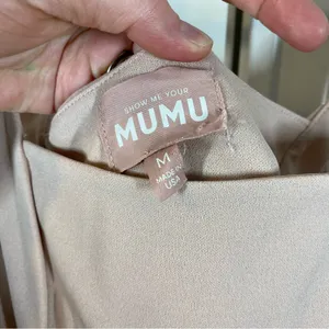 Show Me Your Mumu Paris Maxi Gown Dusty Blush Stretch size medium‎ thumbnail 3