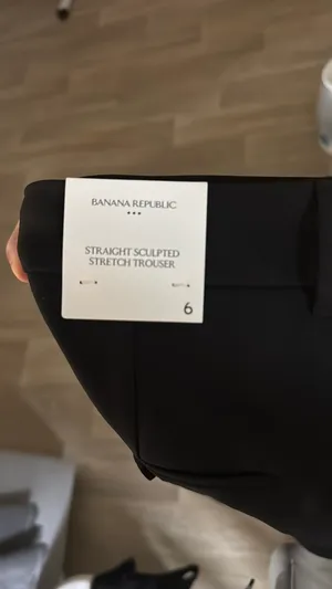 Banana Republic Pants Straight Sculpted Pants Black thumbnail 3