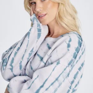 Wildfox Olivia Muse Spiral Dye Women’s Lavender & Blue Sweatshirt Size XS thumbnail 5