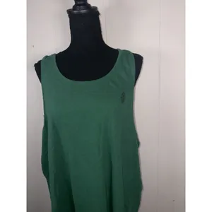 free people movement oversized tank mini dress small green thumbnail 2