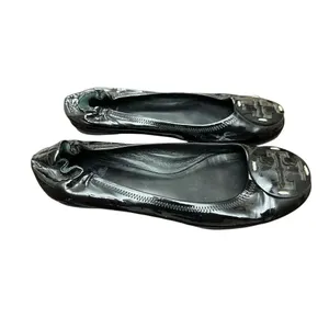 Torry Burch Patent Flat Ballet Black Leather Shoes Size 9Mp thumbnail 3