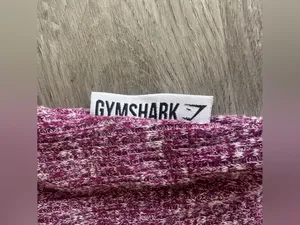 Gymshark Slounge Cropped Ribbed Tank Top High Neckline Women’s XS Pink thumbnail 3