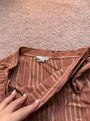 American Eagle Striped Wrap Skirt thumbnail 3